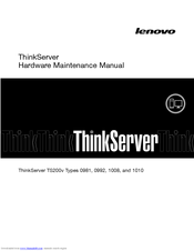 Lenovo THINKSERVER 1008 Hardware Maintenance Manual