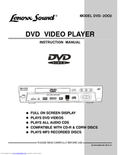 Lenoxx DVD- 2OO2 Instruction Manual