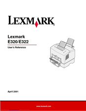 Lexmark 08A0332 - E322N 16PPM LASERPR 16MB-1200IQ USB FETH 220V User Reference Manual