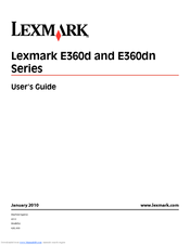 Lexmark E360D 420 User Manual