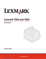 Lexmark 20T4550 - T 622dn B/W Laser Printer Setup Manual