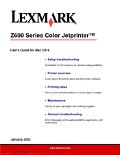 Lexmark Z604 User Manual