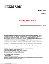 Lexmark 5056-xxx Parts Catalog