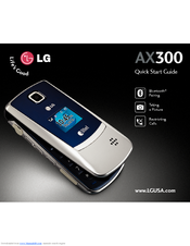 LG AX300 Quick Start Manual