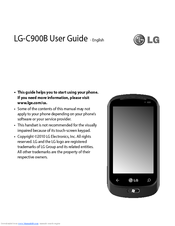LG LG-C900B User Manual