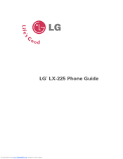 LG LX-225 Phone Manual