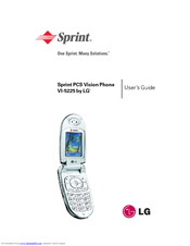 LG Sprint PCS VI-5225 User Manual