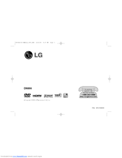 LG DN898 -  DVD Player User Manual