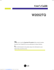 LG W2052TQ-PF User Manual