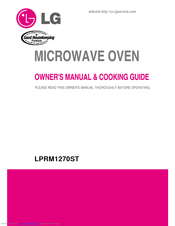 LG LRM1260SW Owner's Manual & Cooking Manual