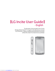 LG Incite User Manual