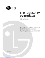 LG RU-48SZ40 Owner's Manual