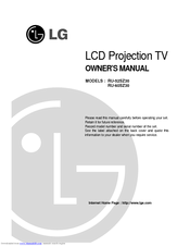 LG RU-52SZ30 Owner's Manual