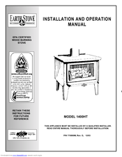 Lennox Hearth Products EARTHSTOVE 1400HT Installation And Operation Manual