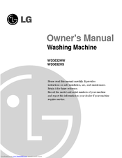 LG WD3632HW Owner's Manual