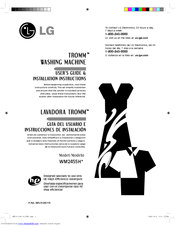 LG TROMM WM2455H User's Manual & Installation Instructions