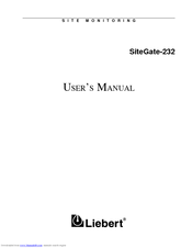 Liebert 232 User Manual