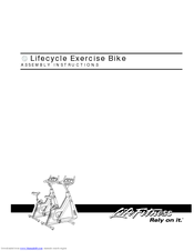 Life Fitness Lifecycle C9 Assembly Instructions Manual