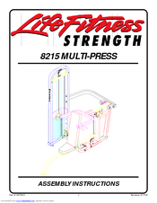 Life Fitness Strength 8215 Assembly Instructions Manual