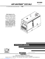 Lincoln Electric AIR VANTAGE IM10066 Operator's Manual