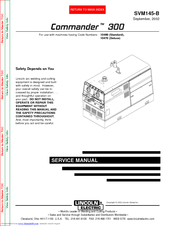 Lincoln Electric COMMANDER SVM145-B Service Manual
