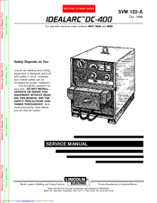Lincoln Electric IDEALARC DC-400 Service Manual