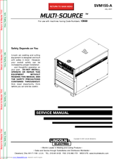 Lincoln Electric MULTI-SOURCE SVM155-A Service Manual