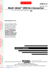 Lincoln Electric MULTI-WELD SVM151-A Service Manual