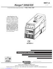 Lincoln Electric Ranger 305D CE Operator's Manual