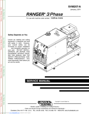 Lincoln Electric RANGER 3PHASE SVM207-A Service Manual