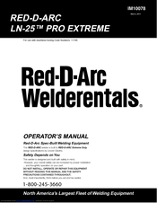 Lincoln Electric RED-D-ARC LN-25TM PRO EXTREME IM10078 Operator's Manual