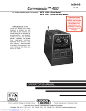 Lincoln Electric COMMANDER IM544-B Operator's Manual