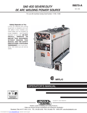 Lincoln Electric IM870-A Operator's Manual