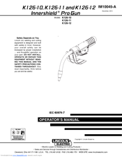 Lincoln Electric INNERSHIELD PRO K126-12 Operator's Manual