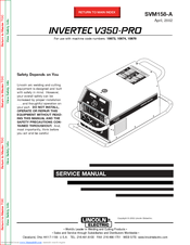 Lincoln Electric INVERTEC V350-PRO CE Service Manual