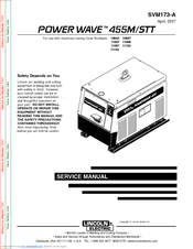 Lincoln Electric POWER WAVE SVM173-A Service Manual