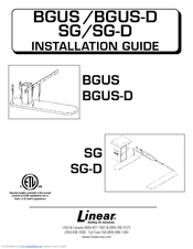 Linear SG Installation Manual