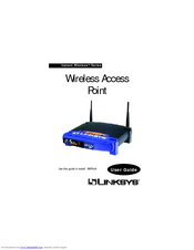 Linksys WAP54A - Instant Wireless - Access Point User Manual