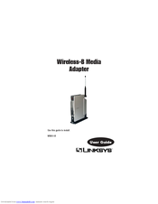 Linksys WMA11B - Wireless-B Media Adapter User Manual