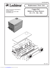 Lochinvar Copper-Fin CW-2066 Replacement Parts List