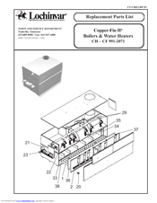 Lochinvar COPPER-FIN II CF-1801 Replacement Parts List