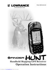 Lowrance iFINDER Hunt Operation Instructions Manual