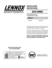 Lennox ELITE SERIES LA41CF Installation Instructions Manual