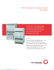 Lucent Technologies CBX Multiservice Edge Switch Brochure