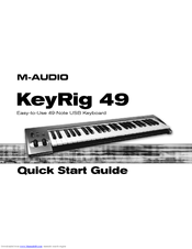 M-Audio KEYRIG 49 Quick Start Manual