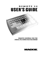 Mackie Remote 24 User Manual