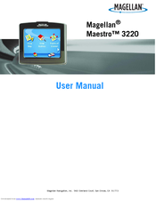 Magellan Maestro 3220 - Automotive GPS Receiver User Manual