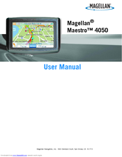 Magellan Maestro 4050 - Widescreen Portable GPS Navigator User Manual
