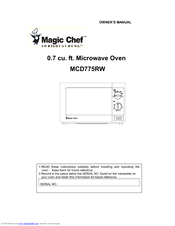 Magic Chef D775 Owner's Manual