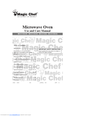 Magic Chef MCO153UQ Use And Care Manual